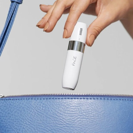 Braun Mini Depiladora Facial FS1000 para Mujer, Depilación Facial con Luz Smartlight, Portátil e Inalámbrica, Batería Recargable